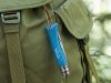Nóż Opinel Colorama 07 inox grab niebieski z rzemieniem